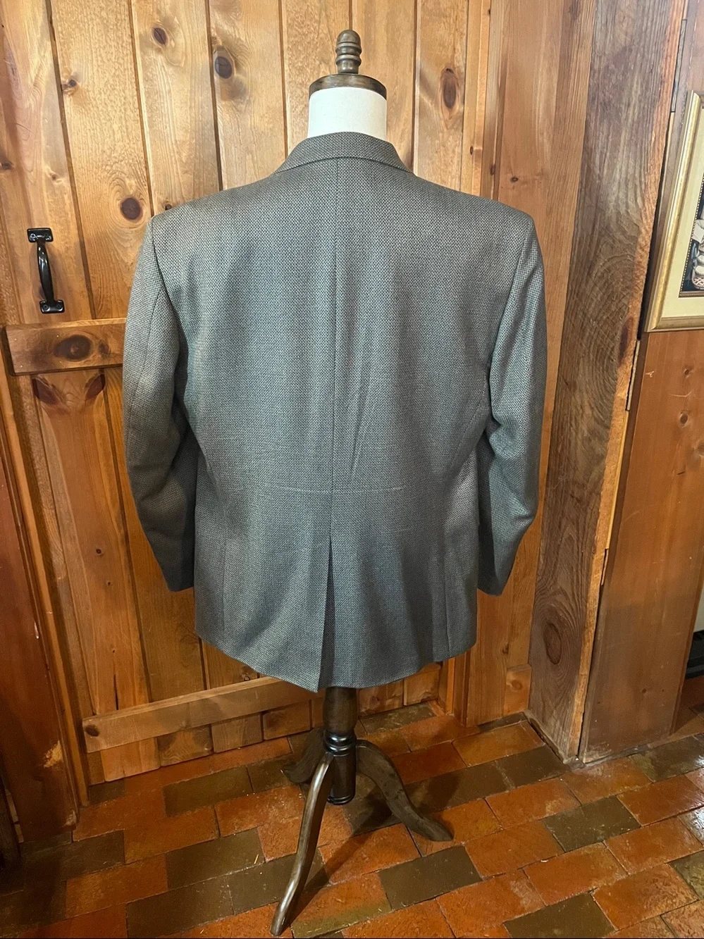 New England 44L 100% lambswool tweed blazer 3253